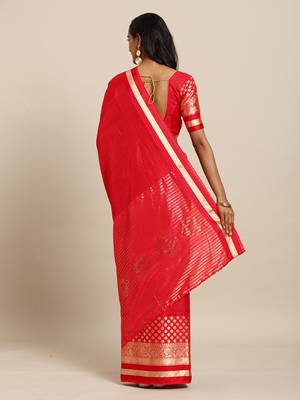 Red Color Silk Saree 2