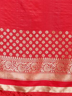 Red Color Silk Saree 4