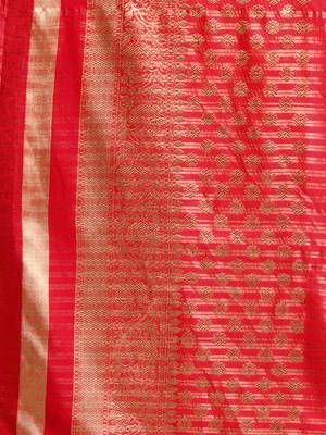 Red Color Silk Saree 5