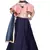 Kids Wedding Wear Pink Blouse And Blue Lehenga Choli For Girls 