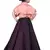Kids Wedding Wear Pink Blouse And Maroon Lehenga Choli For Girls 