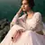Captivating Light Pink Sequins, Zari, And Thread Embroidery Net Semi Stitched Wedding Lehenga