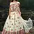 Engaging Off-white Sequins and Thread embroidered net Semi Stitched bridal lehenga