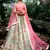 Exquisite Pista green Sequins, Zari, and Thread embroidery net Semi Stitched Lehenga Choli for Wedding