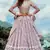 MESMERIZING Lilac thread and Zari embroidered net semi stitched lehenga