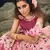 Lovable Light pink and wine Thread and Zari embroidered net Semi Stitched Lehenga Choli for bride