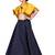 Kids Wedding Wear Designer Yellow Blouse And Blue Lehenga Choli For Girls 