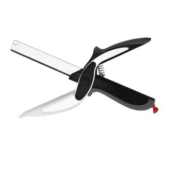 Clever Cutter 2-in-1 Food Chopper Multifunction Kitchen vegetable Scissors Cutter 3