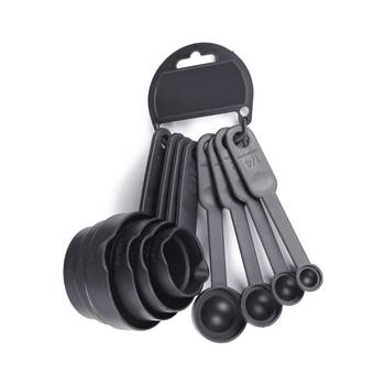 8 Piece Measuring Cup & Spoon Set Multi Purpose Kitchen Tool (Assorted Color) 1