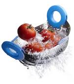 Multipurpose Colander Strainer Stainless Steel Collapsible Steamer(Assorted Color)