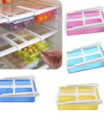 04 pcs Unbreakable plastic Fridge Tray Fruits/Vegetables Kitchen Rack (Assorted Color)
