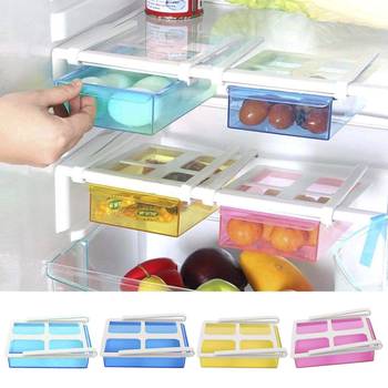 04 pcs Unbreakable plastic Fridge Tray Fruits/Vegetables Kitchen Rack (Assorted Color) 3