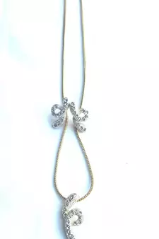RozMili latest Designer American Diamond silver Red stone pendant set with earrings for women and  Girls