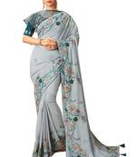 Designer Party Wear Heavy Embroidery Work Saree