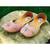 women pink leather flats
