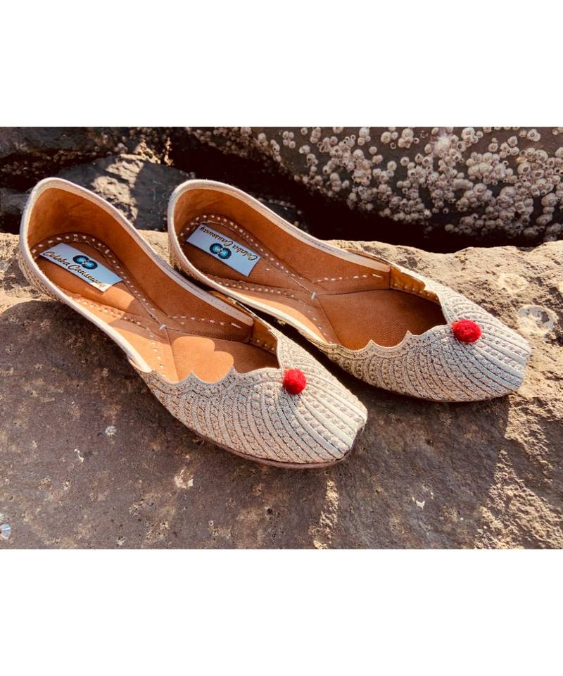 women grey leather flats COLABA CAUSEWAY 3330330