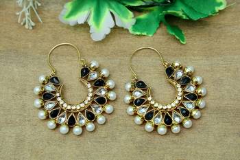 Black onyx hoops 1