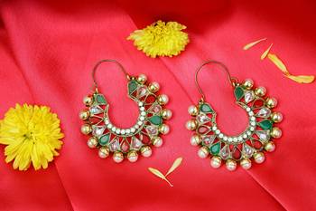 Multicolor onyx hoops 2