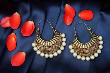 Green onyx hoops 1