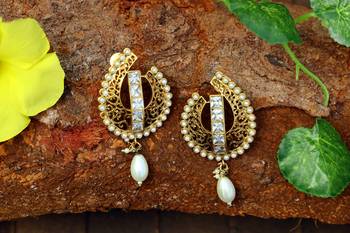 White onyx earrings 1