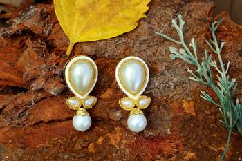 White onyx earrings 1