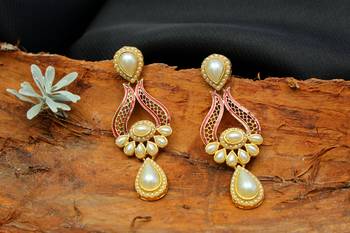 White onyx earrings 1