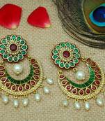 Multicolor onyx chandbali