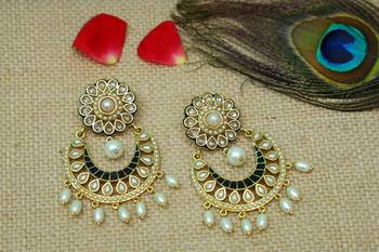 White onyx chandbali 1