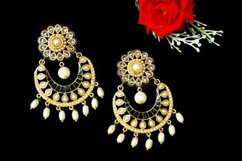 White onyx chandbali 2