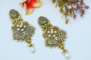White onyx earrings 1