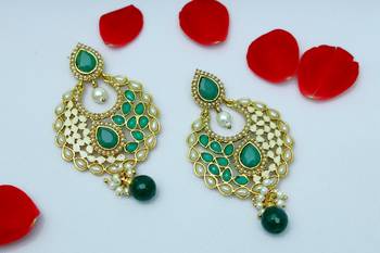 Green onyx earrings 1