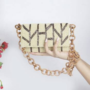 Beaded Wooden Sling 1
