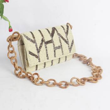 Beaded Wooden Sling 2