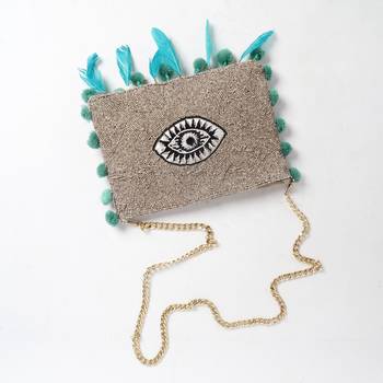 Beaded Feather Bag 2