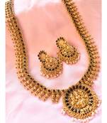 Long Elegant Laxmiji Pendant Necklace Set