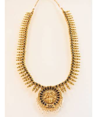 Long Elegant Laxmiji Pendant Necklace Set 2