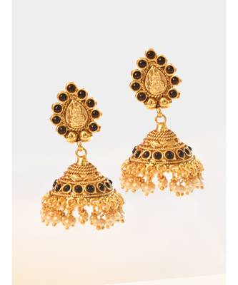 Long Elegant Laxmiji Pendant Necklace Set 3