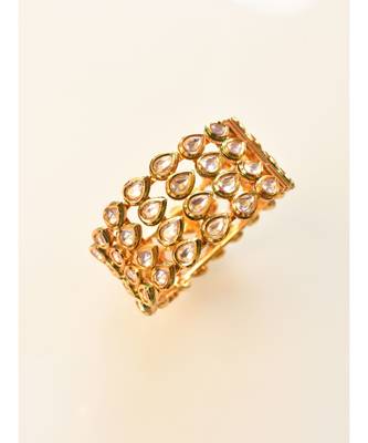 Sophisticated Four Line Kundan Bracelet 1