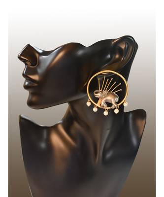 Smart Unconventional Elephant Earring 3