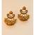 Exquisite Golden Kundan Danglers with soft Pearls
