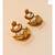 Exquisite Golden Kundan Danglers with soft Pearls