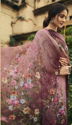 Pink digital print crepe salwar 2