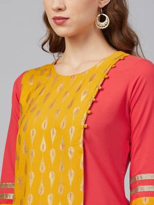 Coral printed rayon kurtas-and-kurtis 4