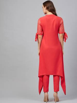 Coral printed rayon kurtas-and-kurtis 2