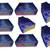 atorakushon   Parachute Combo Saree Cover and Blouse Cover Garments Wardrobe Organizer Set of 8 (Blue)