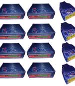 atorakushon   Parachute Combo Saree Cover and Blouse Cover Garments Wardrobe Organizer Set of 12 (Blue)