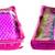 Atorakushon 2 Piece satin-sarees Blouse Cover Wardrobe Cloth Bag Garments Cover Travel Organizer Wedding Gift Pink