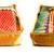 Atorakushon 2PieceSatin  Saree Blouse Cover Wardrobe Cloth Bag Garments Cover Travel Organizer Wedding Gift Gold