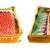 Atorakushon 2Piece Satin  Saree Blouse Cover Wardrobe Cloth Bag Garments Cover Travel Organizer Wedding Gift Gold