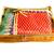 Atorakushon 3Piece Satin  Saree Blouse Cover Wardrobe Cloth Bag Garments Cover Travel Organizer Wedding Gift Gold